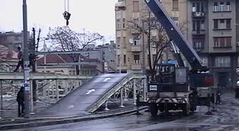Dismantling of Rajiceva Ulica, Belgrade, Serbia